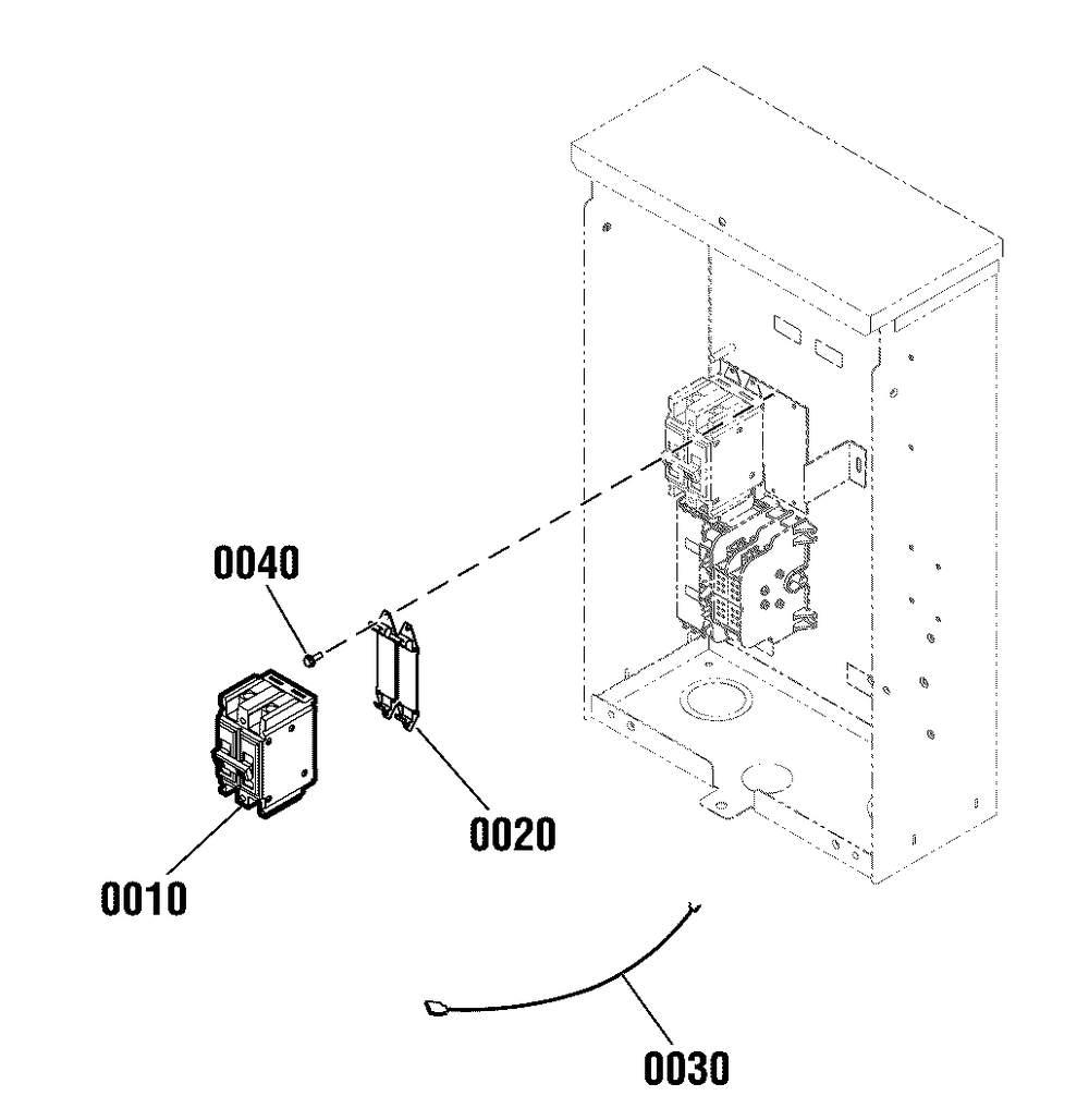 Optional Accessory - Circuit Breaker Diagram and Parts List for 071132-01  Briggs and Stratton Generator